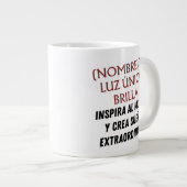 DISEÑO REGALO PERSONALIZADO (NOMBRE)ENERGÍAINSPIRA ジャンボコーヒーマグカップ (正面右)