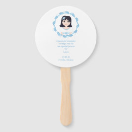 Diseño Romántico Primera Comunión Niña con Orla ハンドファン