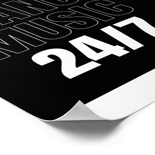 Diseño techno trance EDM para fans del beat. ポスター (角)