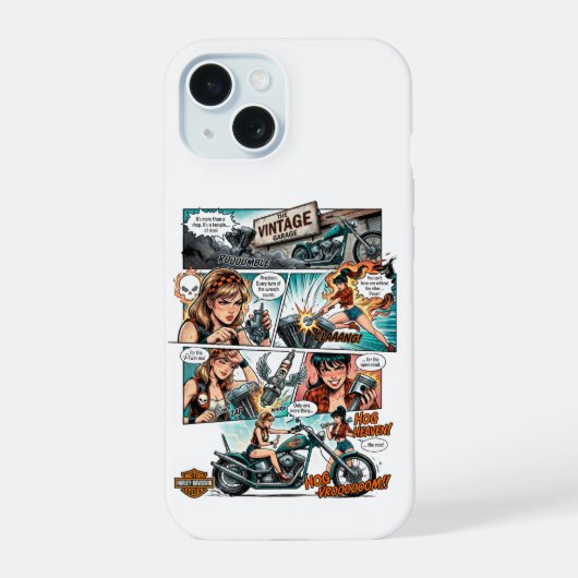 Diseño The Vintage Garage iPhone 15ケース (裏面)