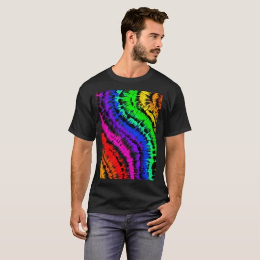 Diseño tie dye rainbow tシャツ (正面フル)