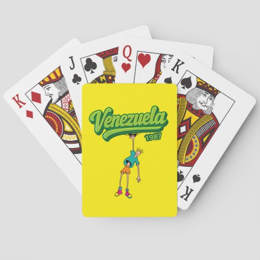 Diseño Venezuela 1987 – Estilo retro ochentero トランプ (裏面)