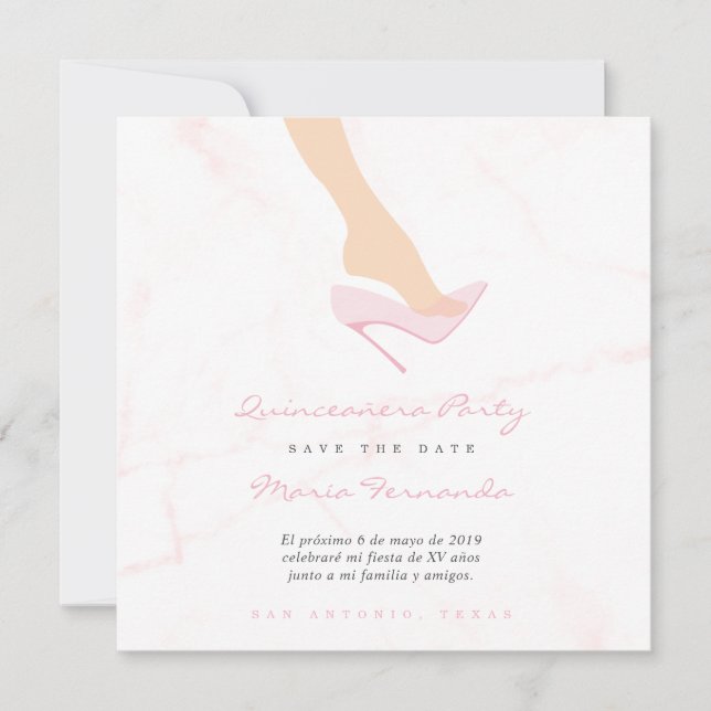 Diseño Zapato de Cristal para Fiesta Quinceañera (正面)