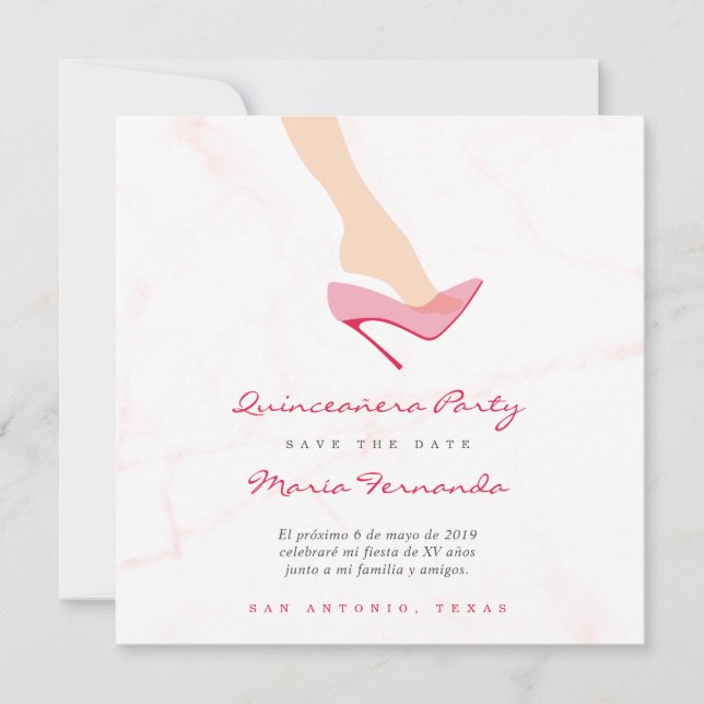 Diseño Zapato de Cristal para Fiesta Quinceañera (正面)