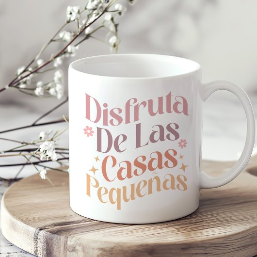 "Disfruta de las casas pequenas" Boho Inspiration コーヒーマグカップ