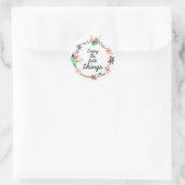 disfruta las pequeñas cosas ラウンドシール (バッグ)