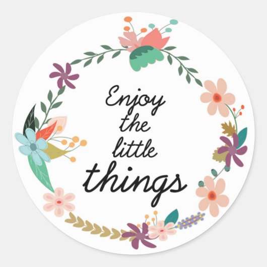 disfruta las pequeñas cosas ラウンドシール (正面)