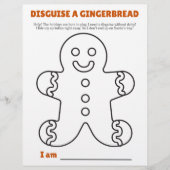 Disguise a Gingerbread Template and Instructions チラシ (正面)