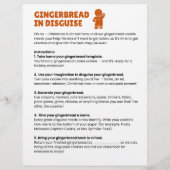 Disguise a Gingerbread Template and Instructions チラシ (裏面)