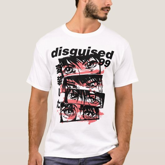 Disguised 99: アニメの瞳コレクション tシャツ (正面)