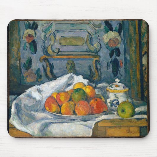 Dish of Apple Paulセザンヌ有名ビジュアルアーツポス マウスパッド (正面)