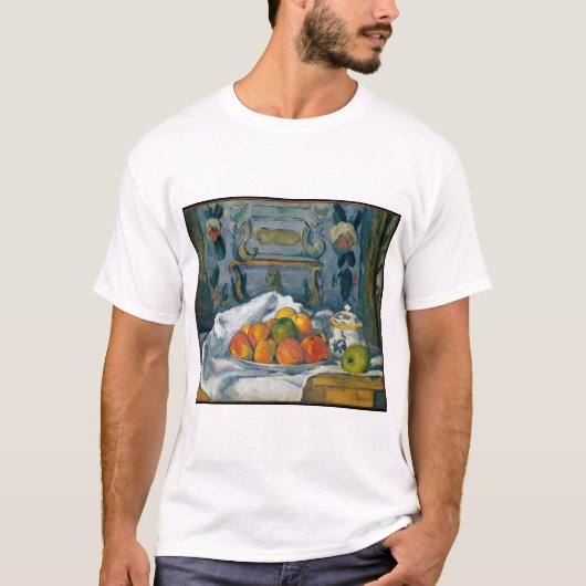 Dish of Apple Paulセザンヌ有名ビジュアルアーツポス Tシャツ (正面)