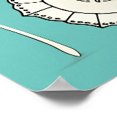 Dish & Spoon 一緒に逃げようクリーム色のキッチン ポスター (角)