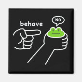 Dishonest Frog Frog Meme Behave No Cartoon  マグネット (正面)