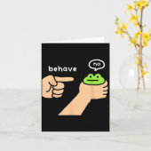 Dishonest Frog Funny Frog Meme Behave No Animals J カード (黄色い花)