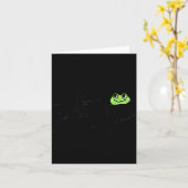 Dishonest Frog Funny Frog Meme Behave No Cartoon D カード (黄色い花)