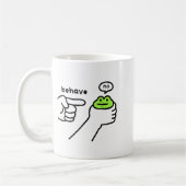 Dishonest Frog Funny Frog Meme Behave No Cartoon D コーヒーマグカップ (左)