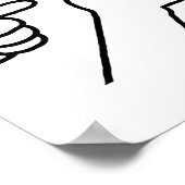 Dishonest Frog Funny Frog Meme Behave No Cartoon D ポスター (角)