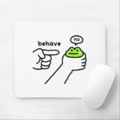 Dishonest Frog Funny Frog Meme Behave No Cartoon D マウスパッド (マウス)