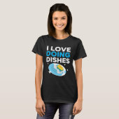 Dishwashing Job Profession Restaurant Employee Dis Tシャツ (正面フル)