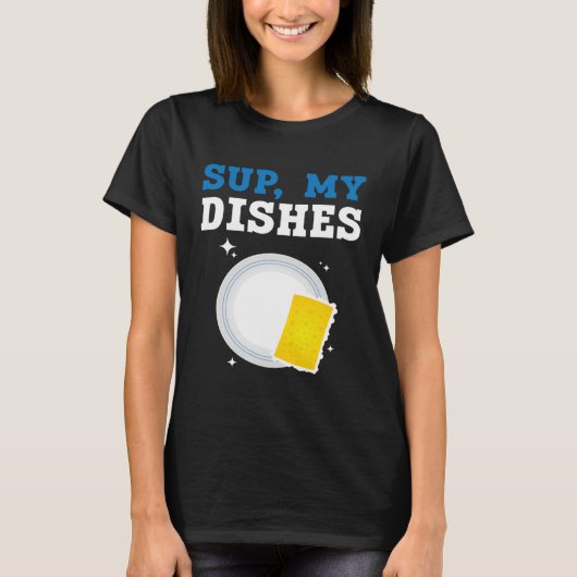 Dishwashing Job Profession Restaurant Employee Dis Tシャツ (正面)