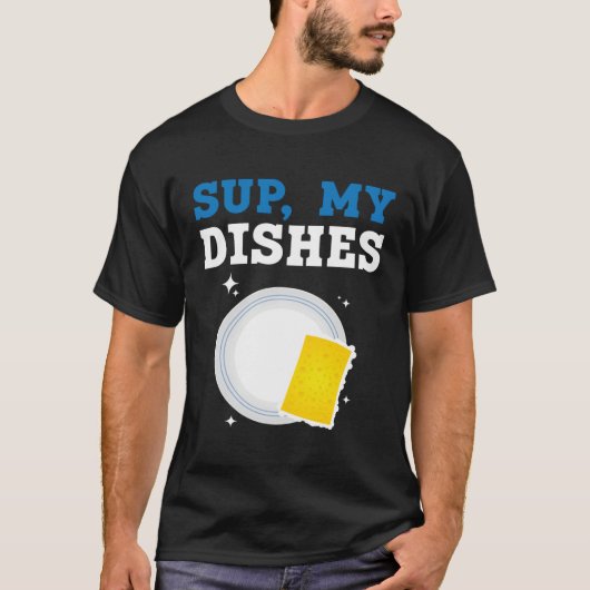 Dishwashing Job Profession Restaurant Employee Dis Tシャツ (正面)