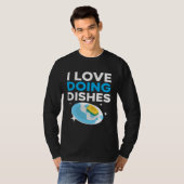 Dishwashing Job Profession Restaurant Employee Dis Tシャツ (正面フル)