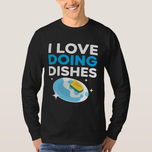 Dishwashing Job Profession Restaurant Employee Dis Tシャツ (正面)