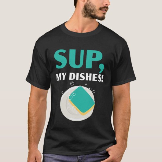Dishwashing Job Profession Restaurant Employee Dis Tシャツ (正面)