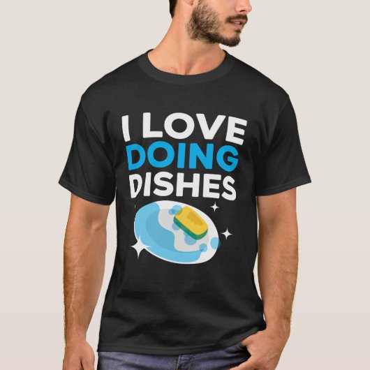 Dishwashing Job Profession Restaurant Employee Dis Tシャツ (正面)