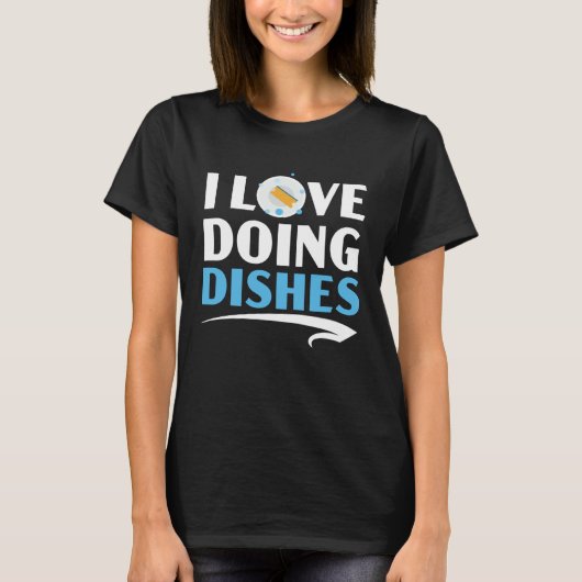 Dishwashing Job Profession Restaurant Employee Dis Tシャツ (正面)