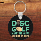 Disk Golfで幸せ キーホルダー (正面)