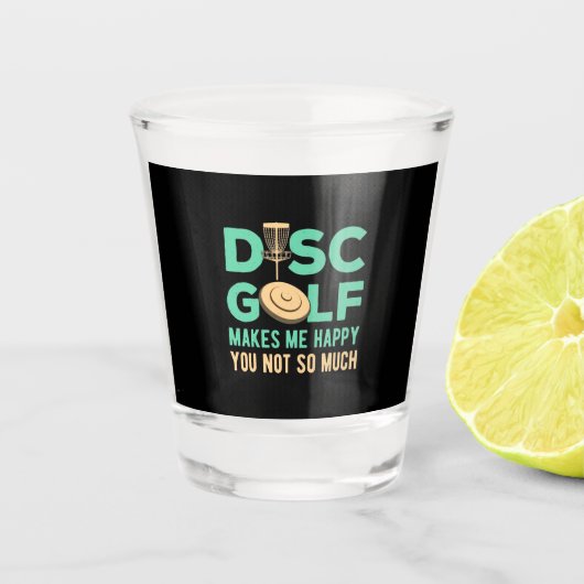 Disk Golfで幸せ ショットグラス (正面)