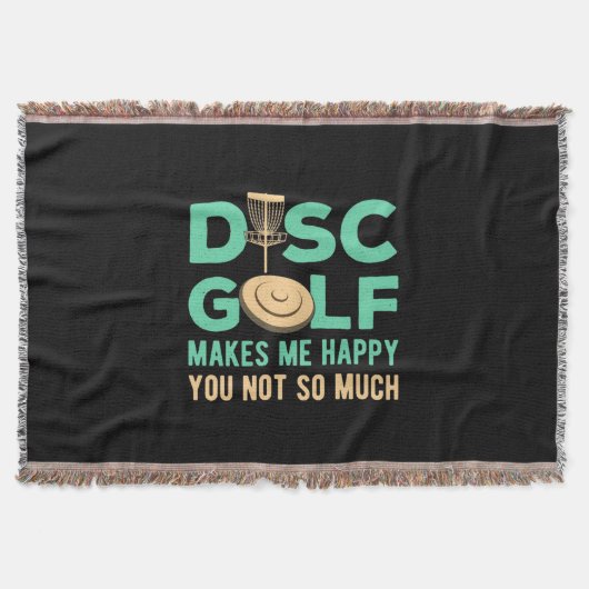Disk Golfで幸せ スローブランケット (正面)