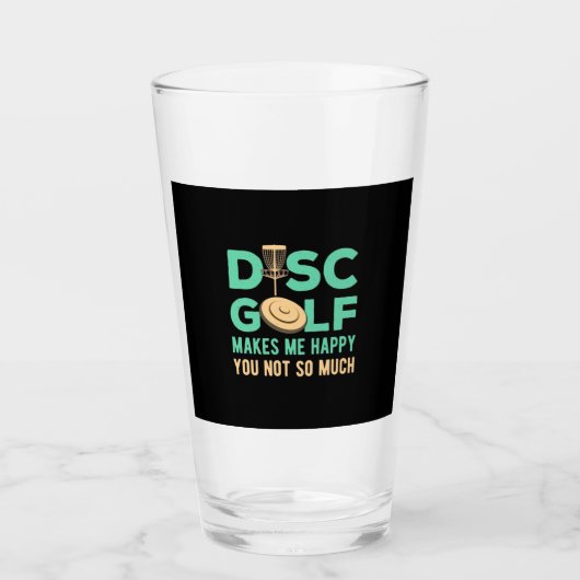 Disk Golfで幸せ タンブラーグラス (正面)