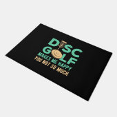 Disk Golfで幸せ ドアマット (アングル)