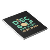 Disk Golfで幸せ ノートパッド (アングル)