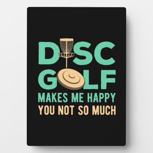 Disk Golfで幸せ フォトプラーク (正面)