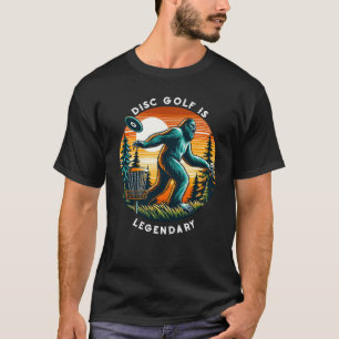 Disk Golfは伝説的 Bigfoot Tシャツ