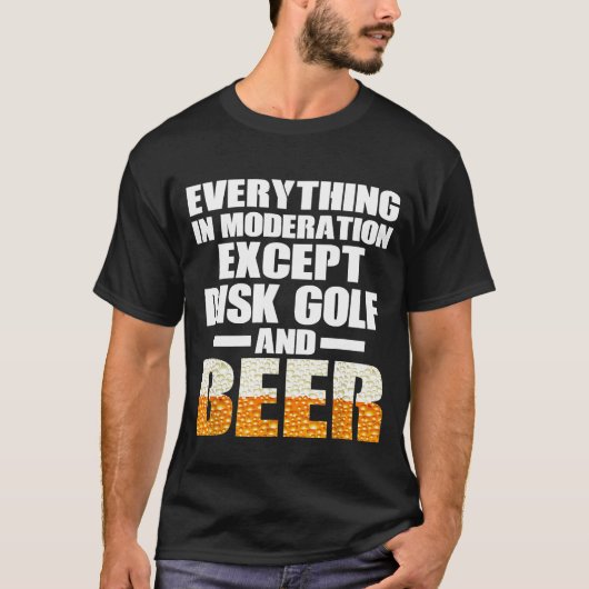 Disk Golf Player Beer Tシャツ (正面)