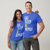 Disk Jockey おもしろい Gift - 食べ Sleep DJ Repeat Tシャツ (ユニセックス)