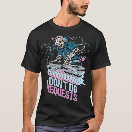 Disk Jockey DJサウンドガイターンテーブルJock I Dont Tシャツ (正面)