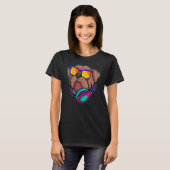 Disk Jockey Pug Radio Club Dj Turntablist Deejay D Tシャツ (正面フル)