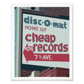 Disk-O-Mat 8" x 10インチオリジナルデジタルアートプリント フォトプリント