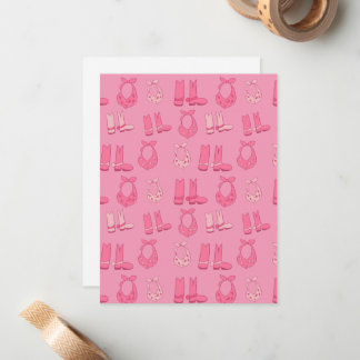 Dismal Pink Note Cards Cowboy Boots Bandanas ノートカード