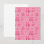 Dismal Pink Note Cards Cowboy Boots Bandanas ノートカード (正面/裏面)