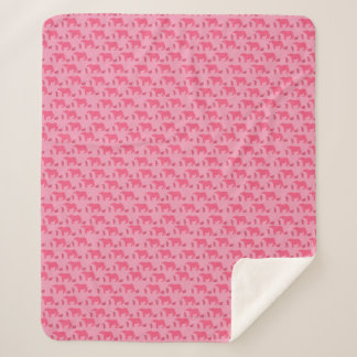Dismal Pink Sherpa Blanket Cows Western Ranch シェルパブランケット