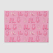 Dismal Pink Tissue Paper Cowboy Boots Bandanas 薄葉紙 (正面)