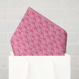 Dismal Pink Tissue Paper Cows Calves Western Ranch 薄葉紙