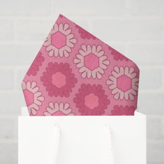 Dismal Pink Tissue Paper Y2K Floral Western Cowboy 薄葉紙 (ギフトバッグ)